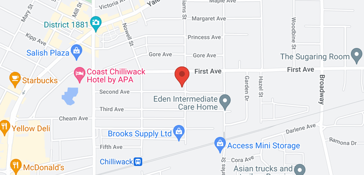 map of 46199 SECOND AVENUE
